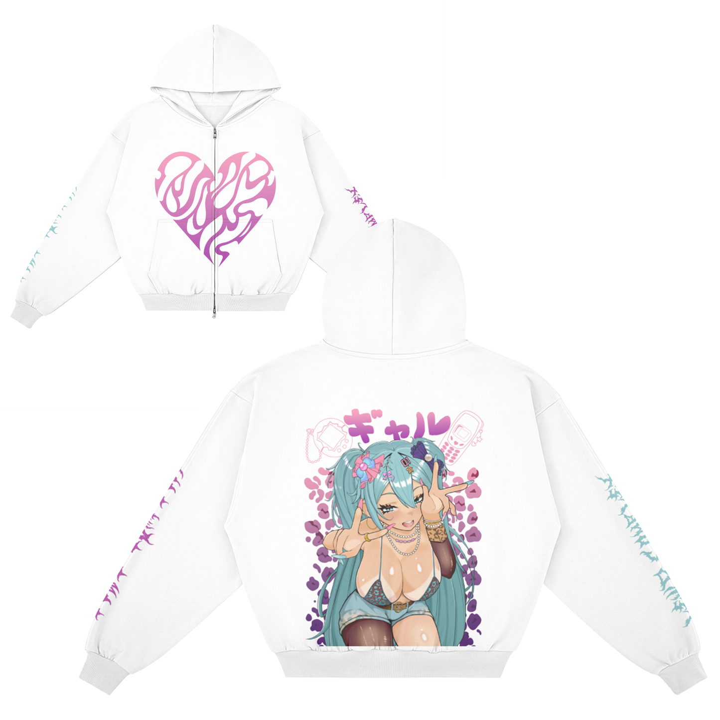 GAL MIKU Zip-Up Hoodie