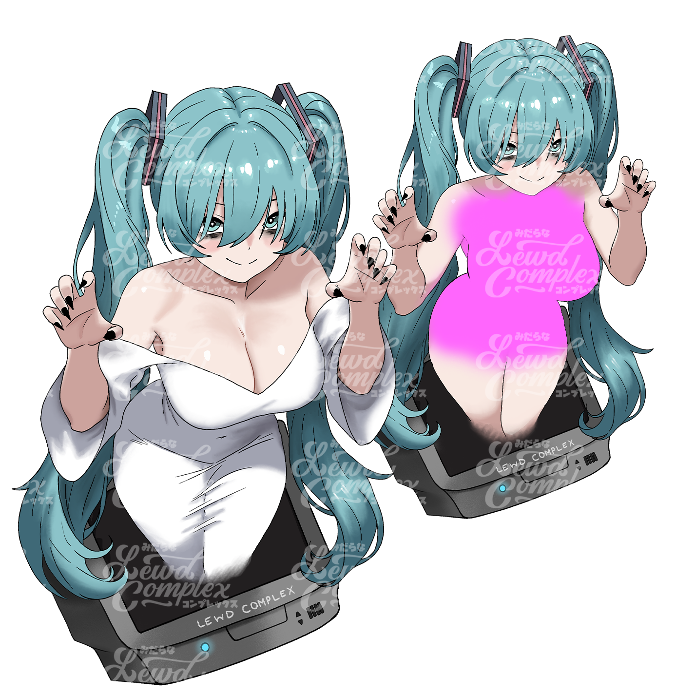 Sadako Miku Stickers **Pre-Order**