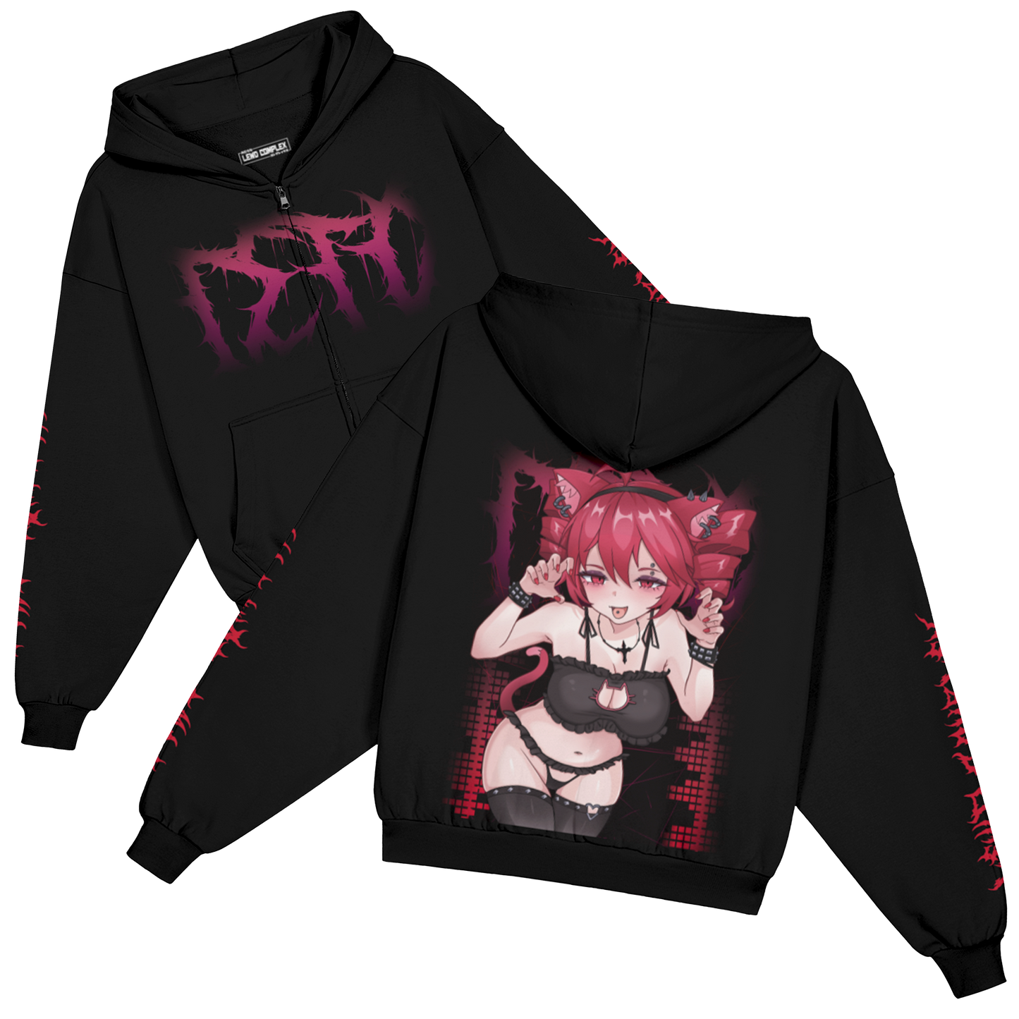 GOTH TETO Ver. Nek0 Zip-up Hoodie