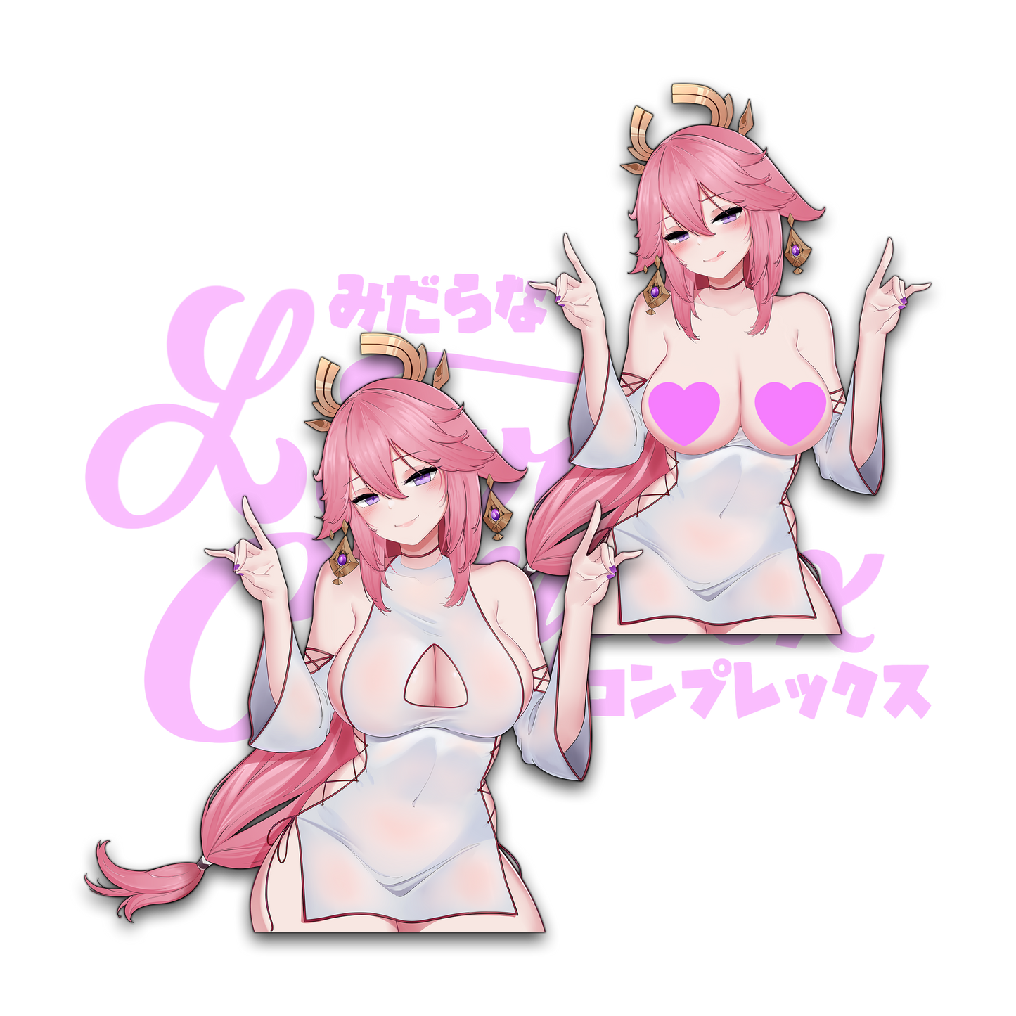 Foxy Yae Miko Stickers (RETIRING)