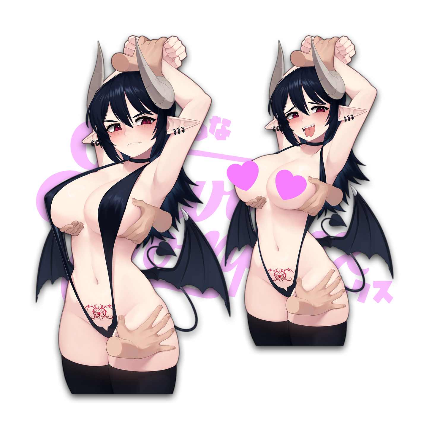 Handsy Succubus Stickers