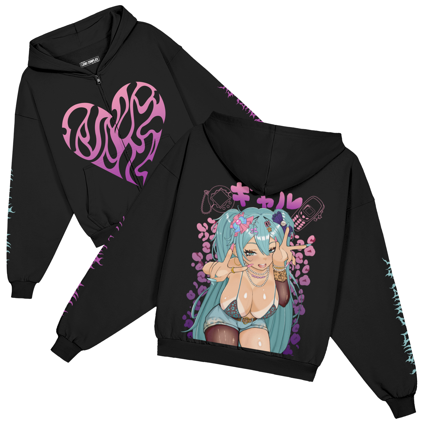 GAL MIKU Zip-Up Hoodie