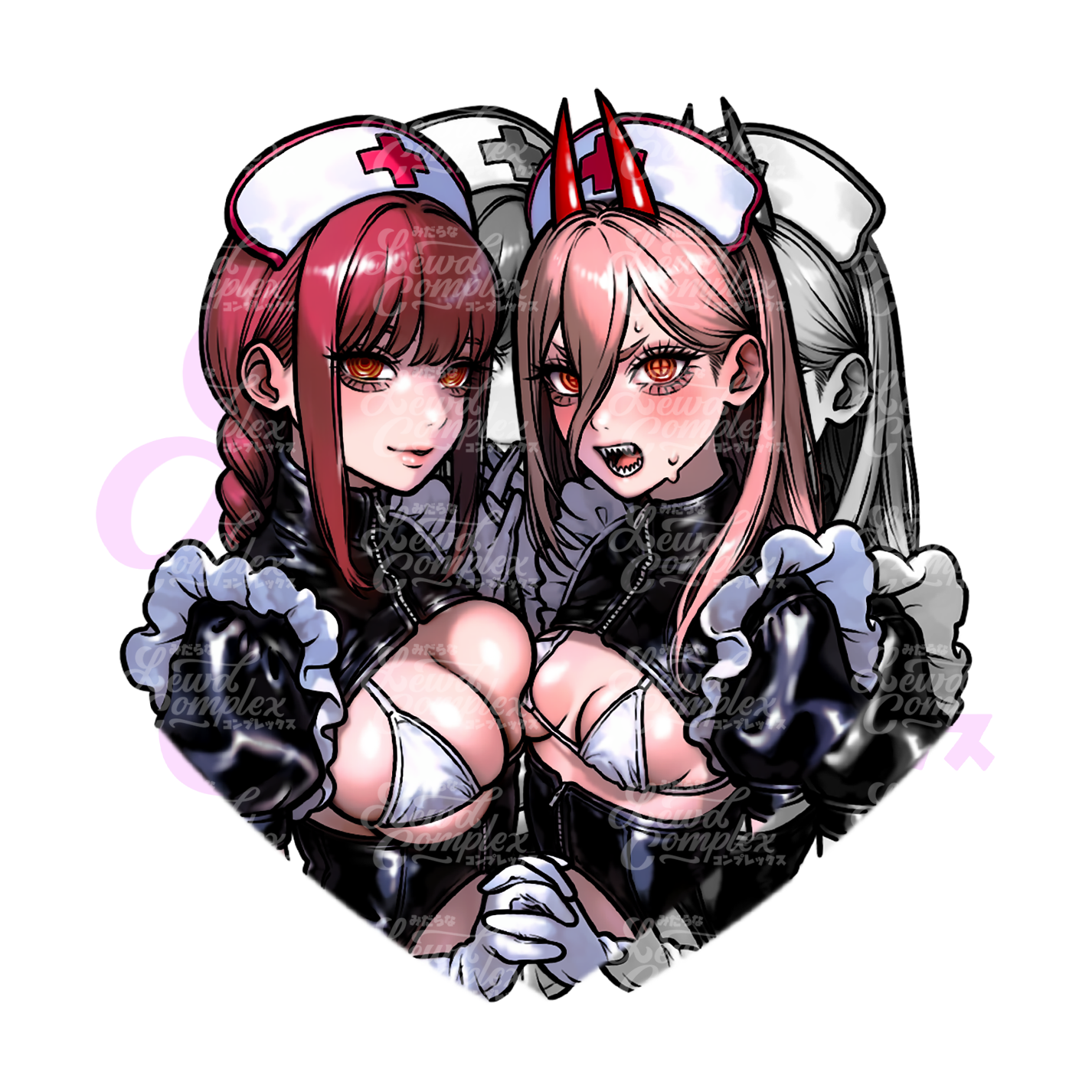 NURSE <3 DEVILS Sticker