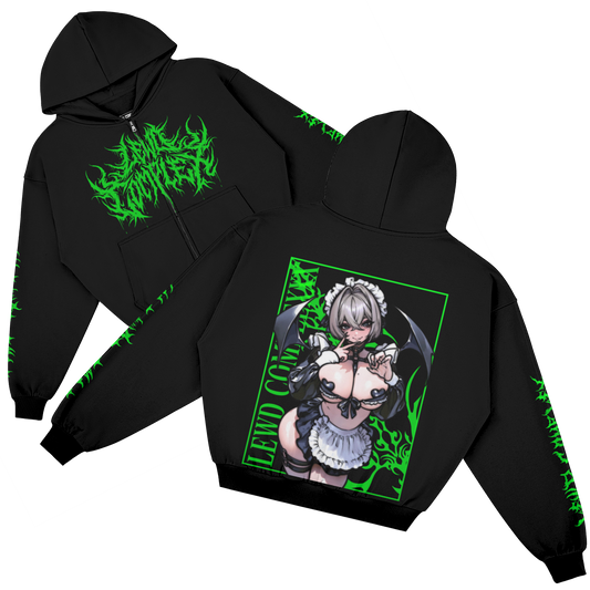 MAID SUCCUBUS Zip-up Hoodie