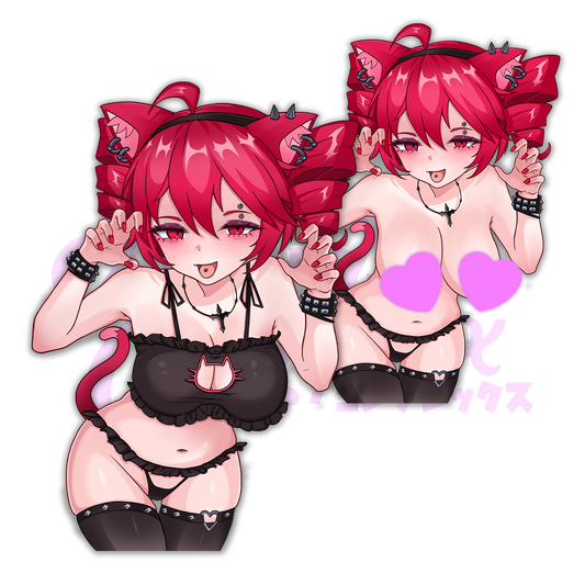GOTH NEKO TETO Sticker **Pre-order**