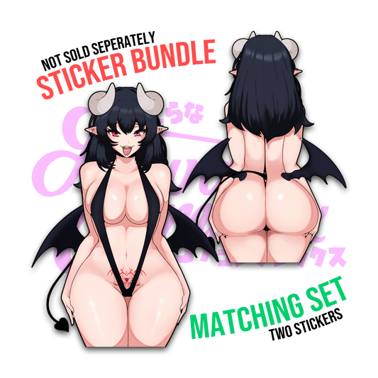 (2 PIECES) CURVY SUCCUBUS Stickers*