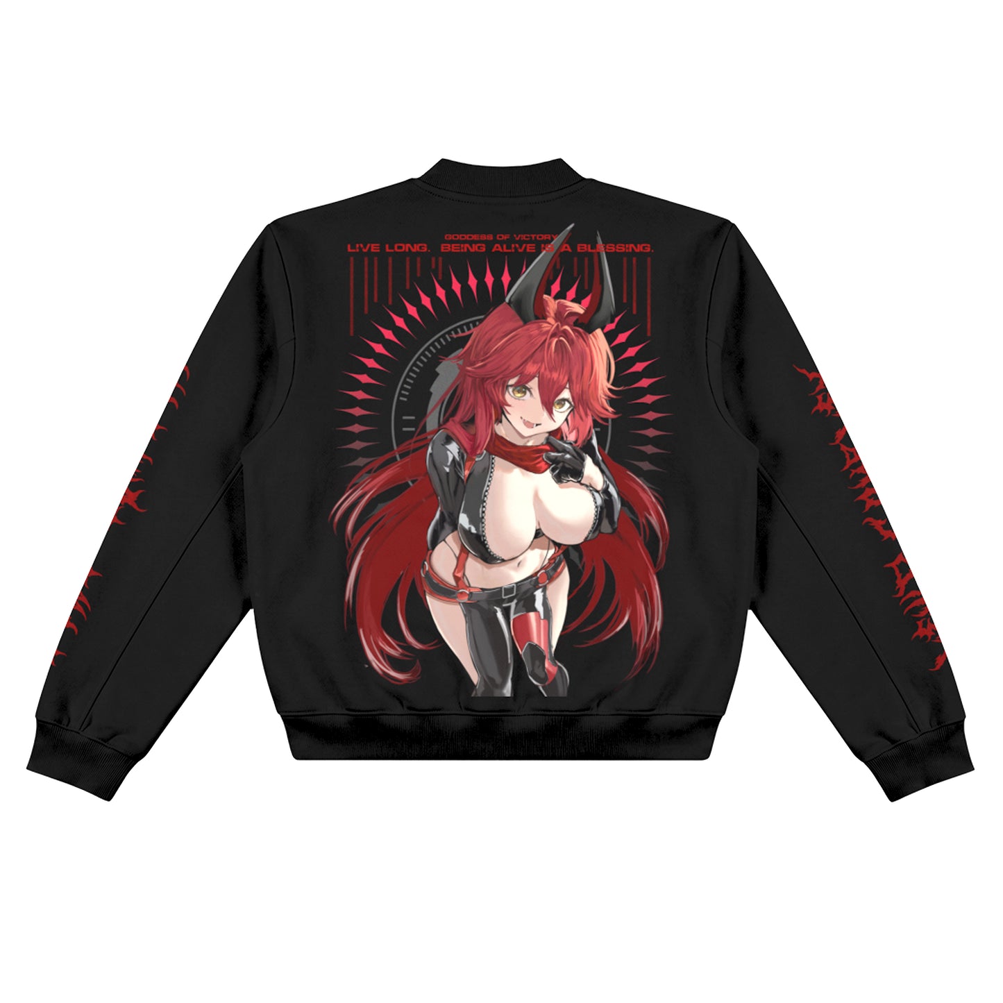 Burst: Red Wolf Bomber Jacket